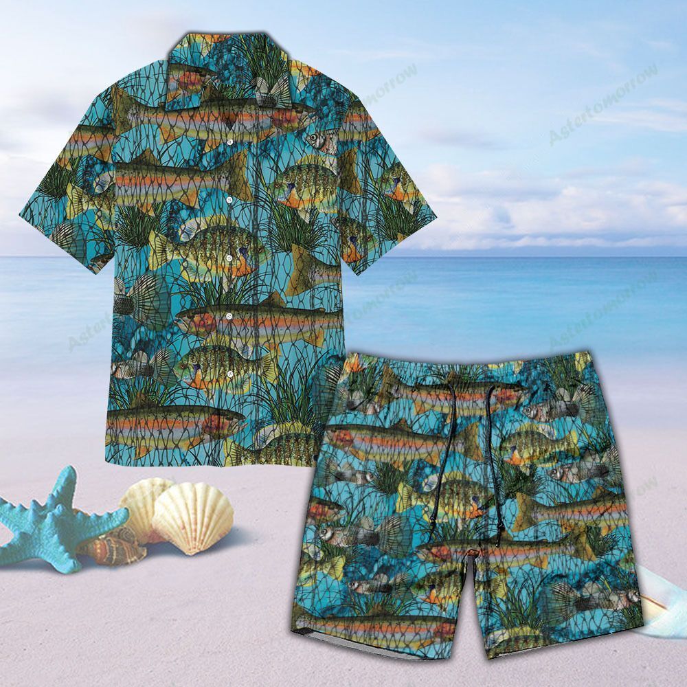 Fish In The Net Unisex Hawaiian Shirt Beach Fishing Hawaiian Ha14548