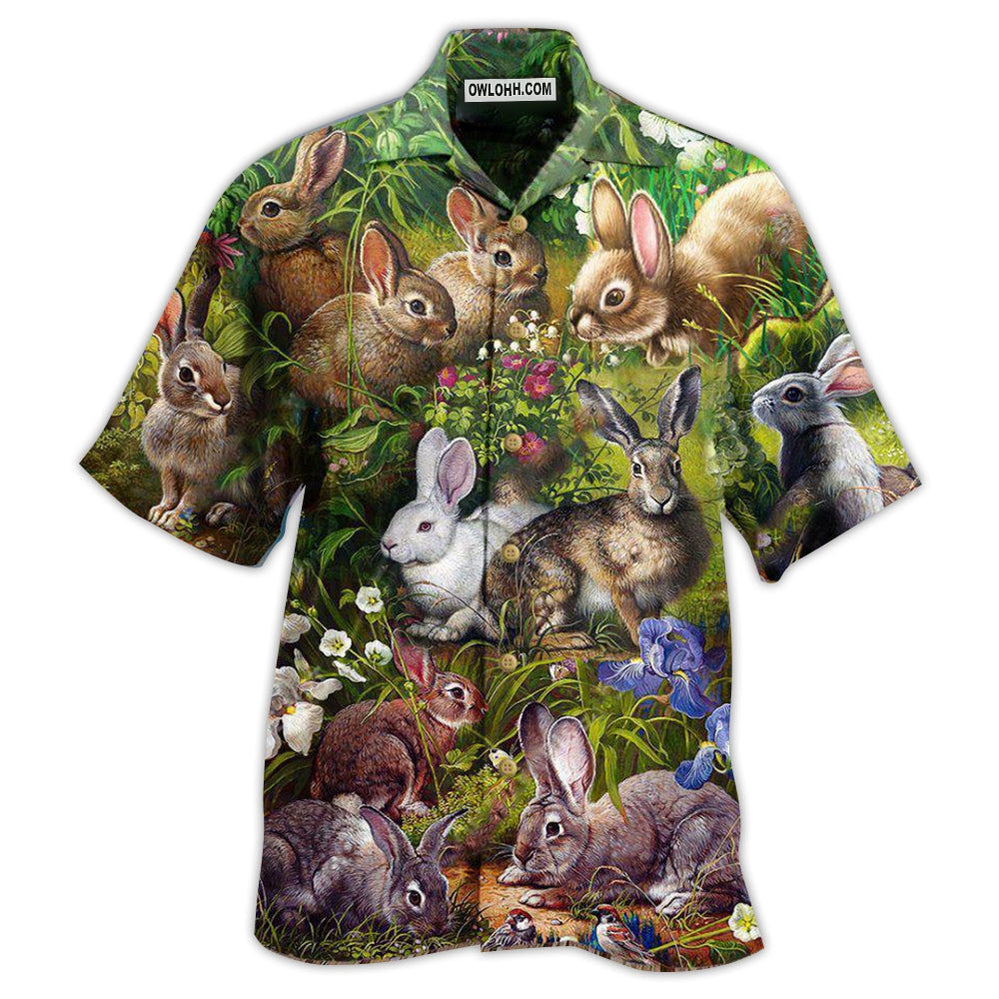 Rabbit Garden – Hawaiian Shirt  – Owl Ohh