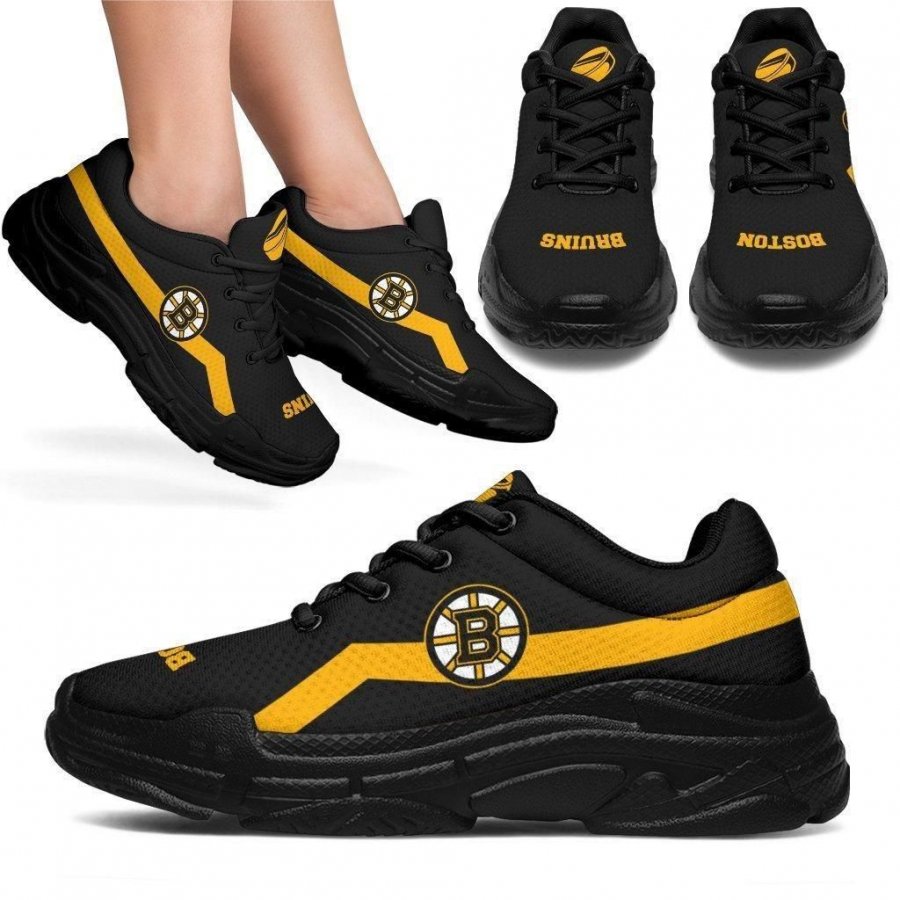 Edition Chunky Sneakers With Line Boston Bruins Shoes #894