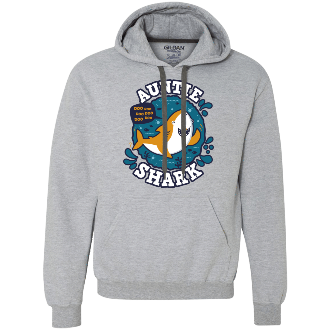 Shark Family Trazo – Auntie Premium Fleece Hoodie