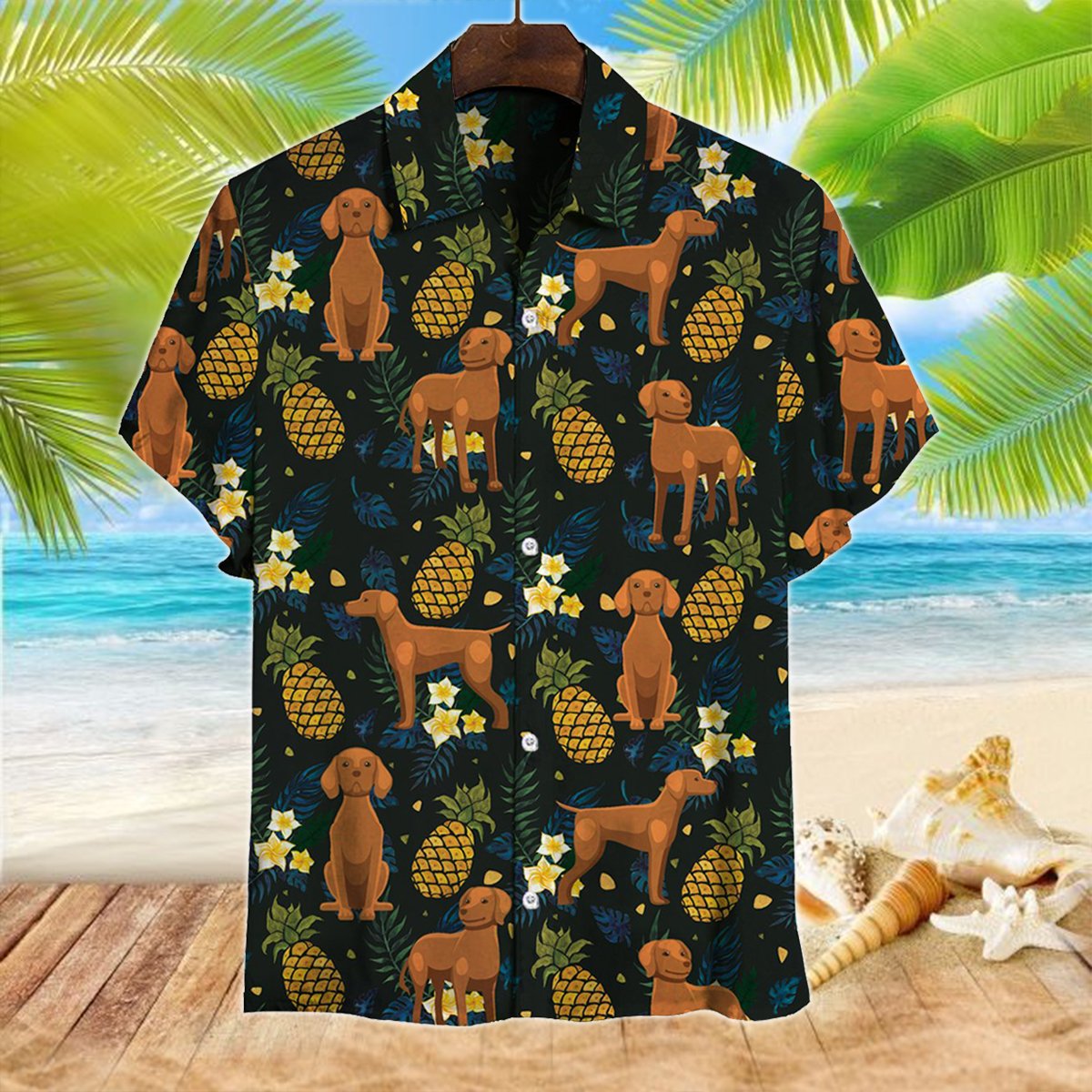 Vizsla Hawaii Shirt Ha21014