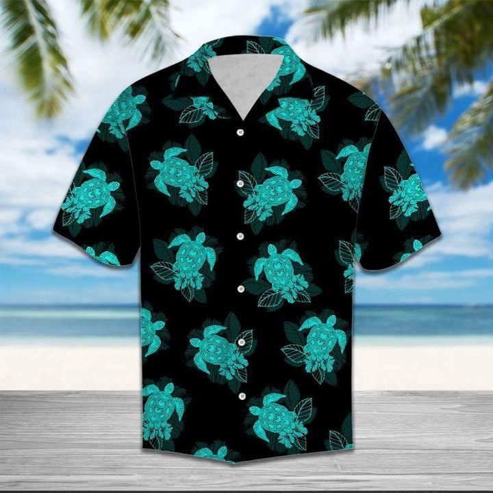 Turtle Hawaiian Shirt   Unisex   Full Size   Adult   Colorful   Hw1093