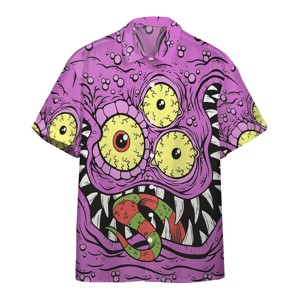 Gearhumans Purple People Eater Custom Hawaiian Shirt Ha66646