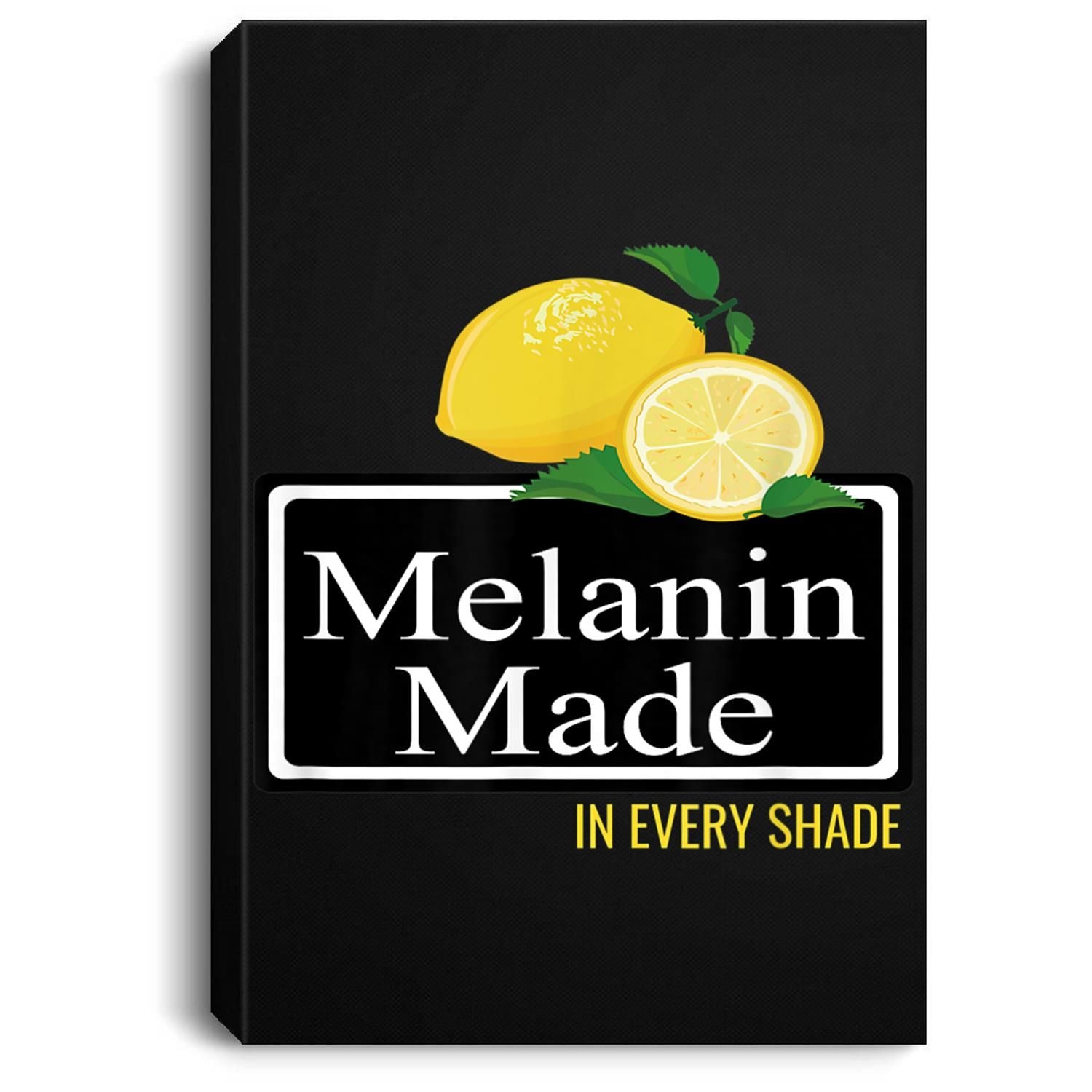 Melanin Made In Every Shade Summer Beach Party Gift Portrait Canvas