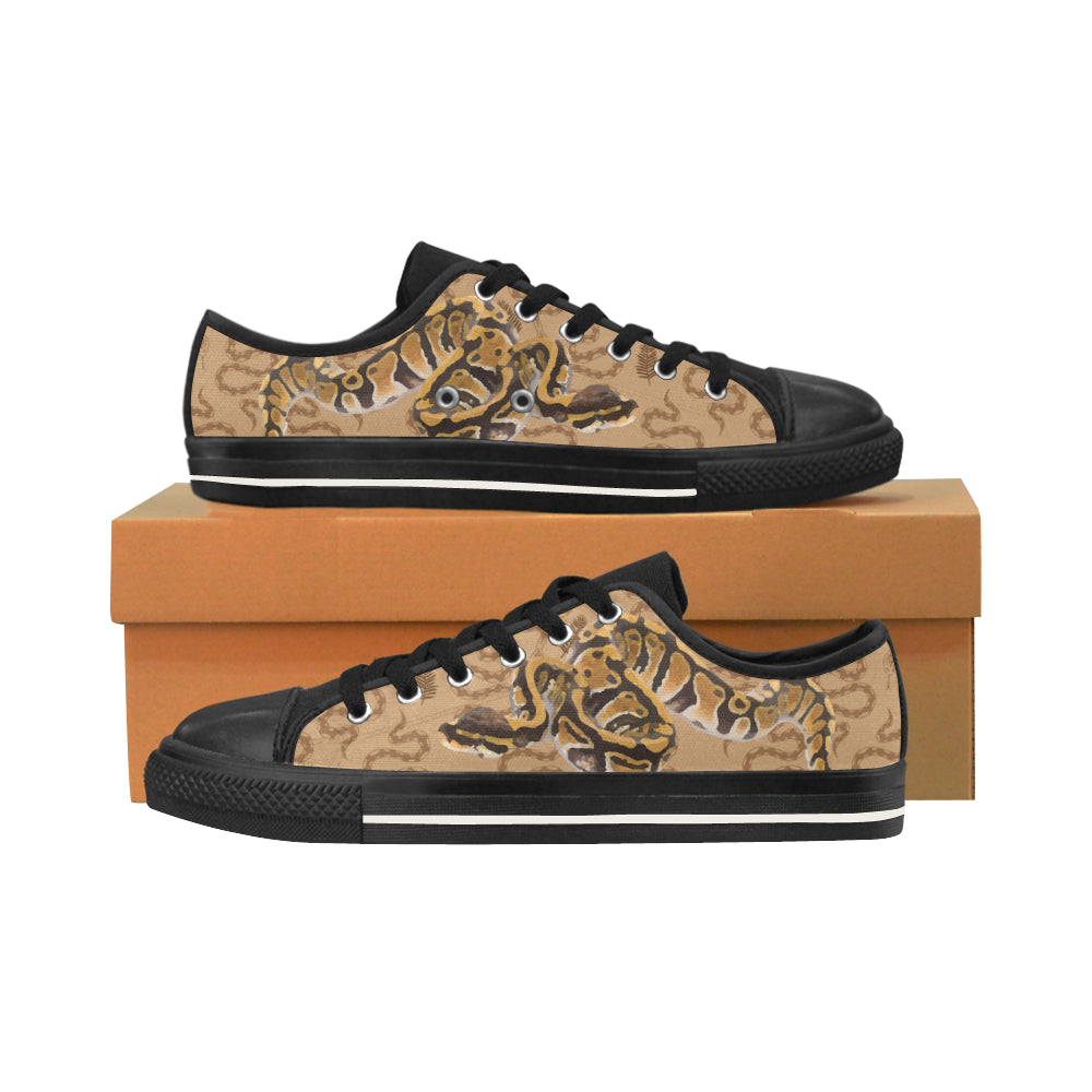 Python Black Men’s Classic Canvas Shoes/Large Size