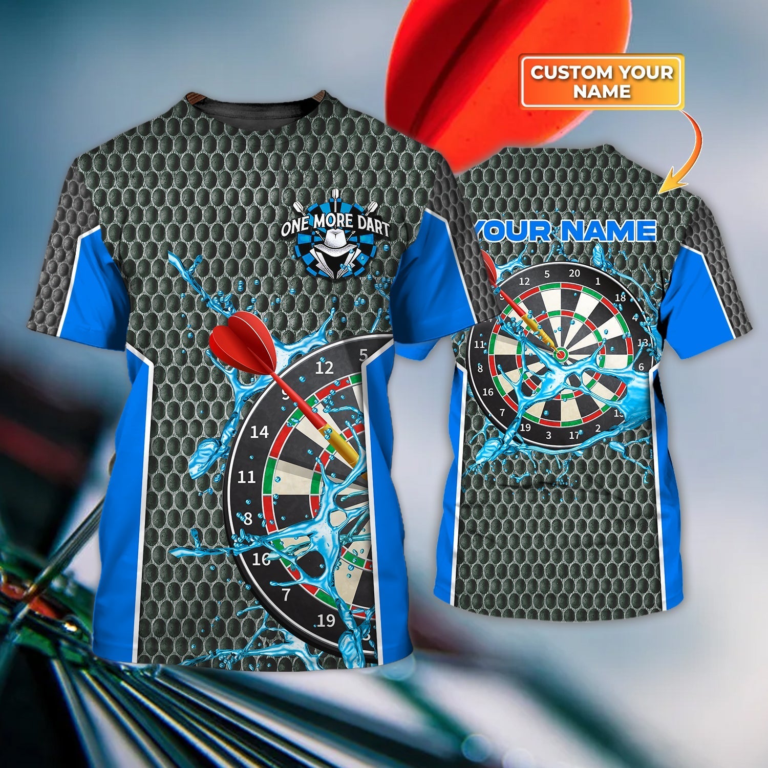 Personalized One More Dart Shirt For Son And Husband, Love Dart T Shirt, Dart Player 3D Shirts