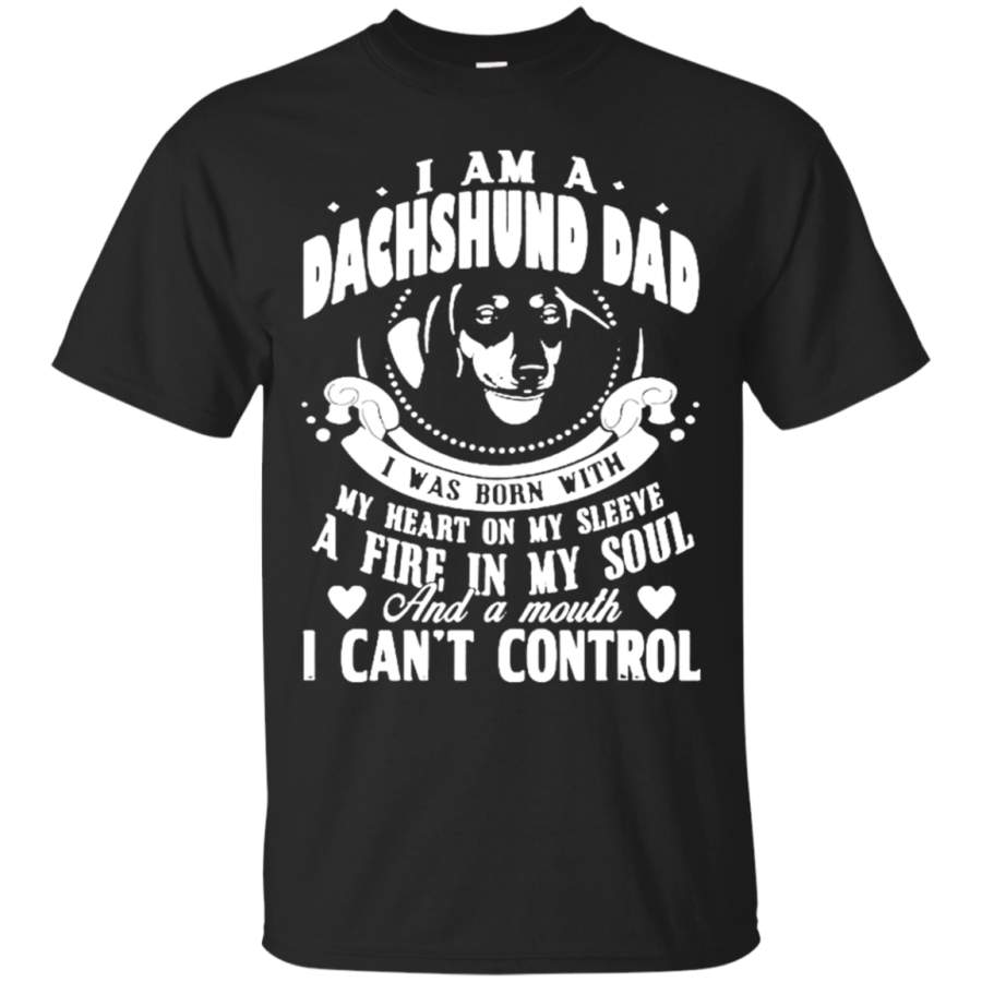 AGR Dachshund dad shirt Cotton t shirt