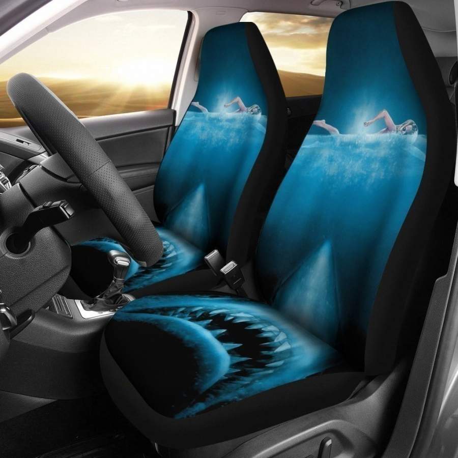 Vintage Movies Jaw Shark Car Seat Covers