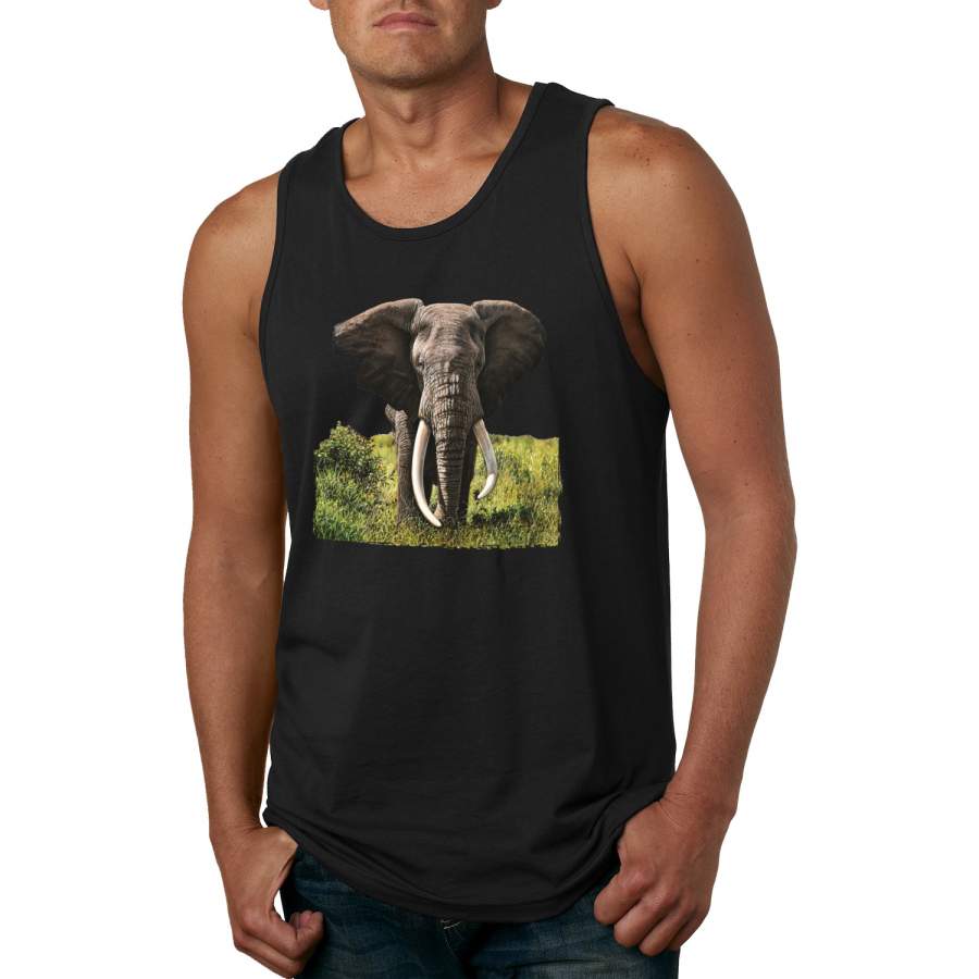 Wild African Forest Elephant Nature Animal Lover Graphic Tank Top