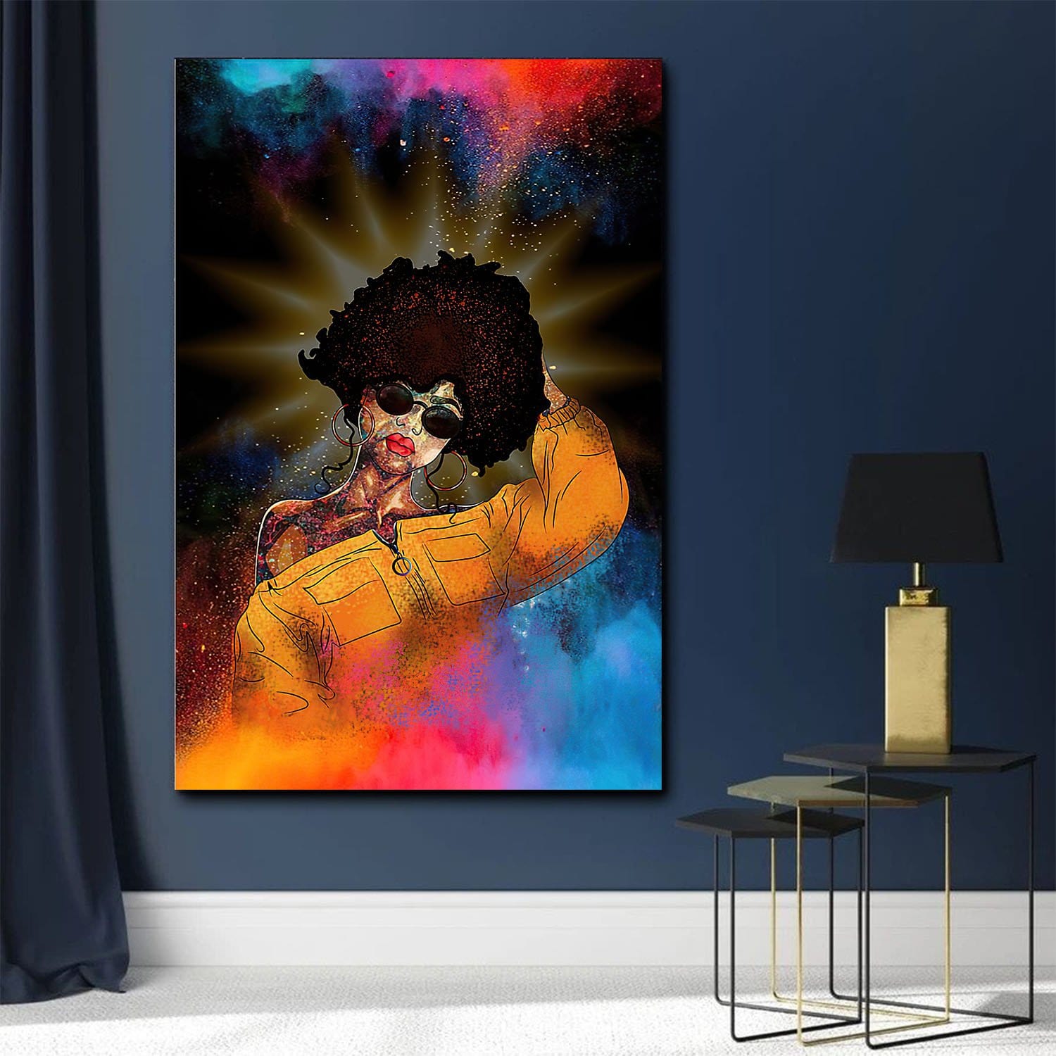 Melanin Poster Black Girl Stylish Girl Art African Wall Art And Decor