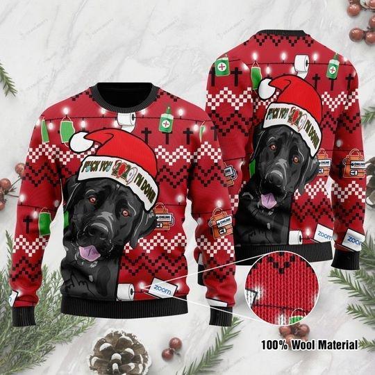 Black Labrador Retriever Dog 2020, I’M Done Ugly Christmas Sweater | Unisex | Adult | Us1140