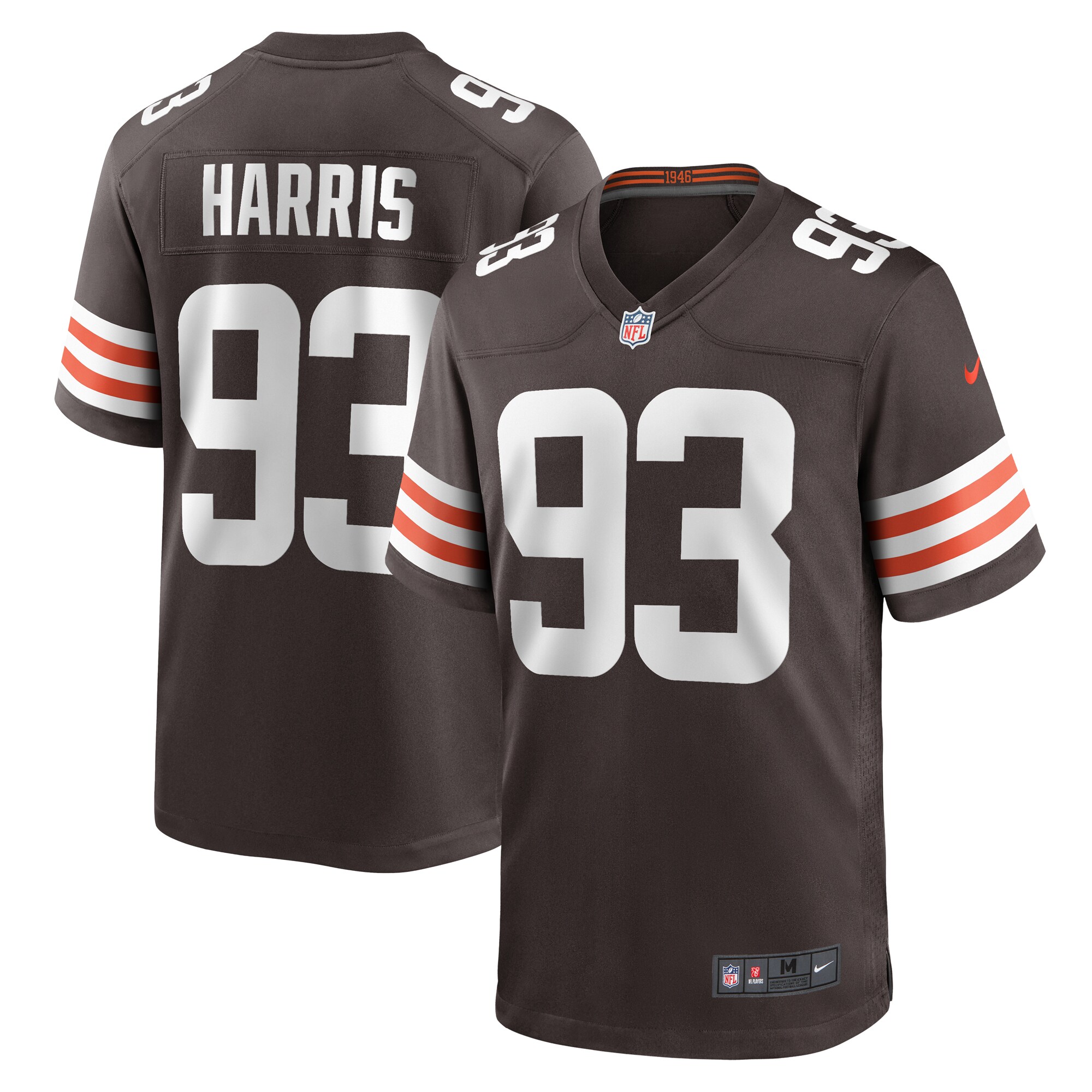 Shelby Harris Cleveland Browns Team Game Jersey – Brown