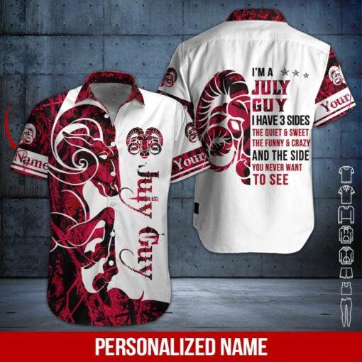 July Guy Custom Name Hawaii Shirt For Men Women Ha33518