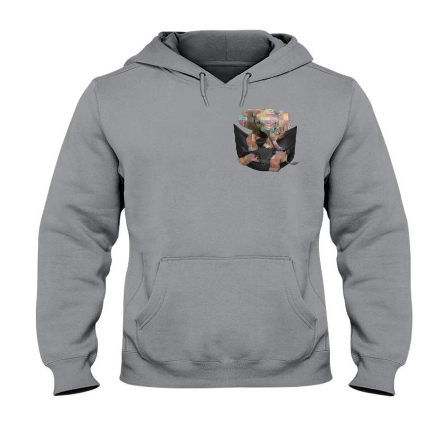 Baby Mosaic Elephant In Pocket 2020 Trending Hoodie