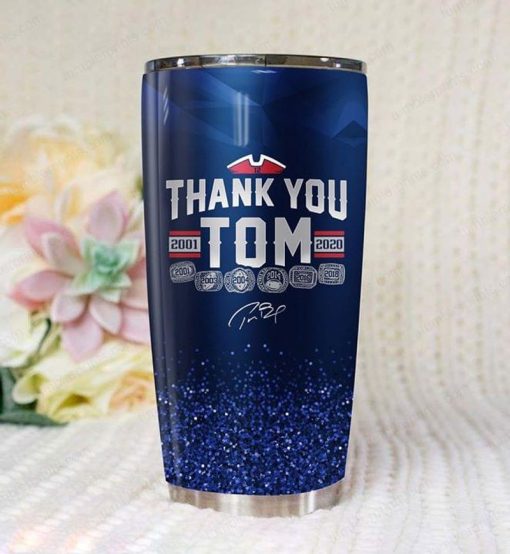 Tom Brady New England Patriots Thank You For Your Memories 20Oz Stainless Steel Tumbler