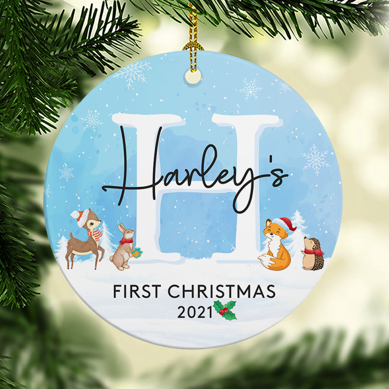 Baby’S First Christmas, Personalized Christmas Ornaments, Custom Holiday Decoration