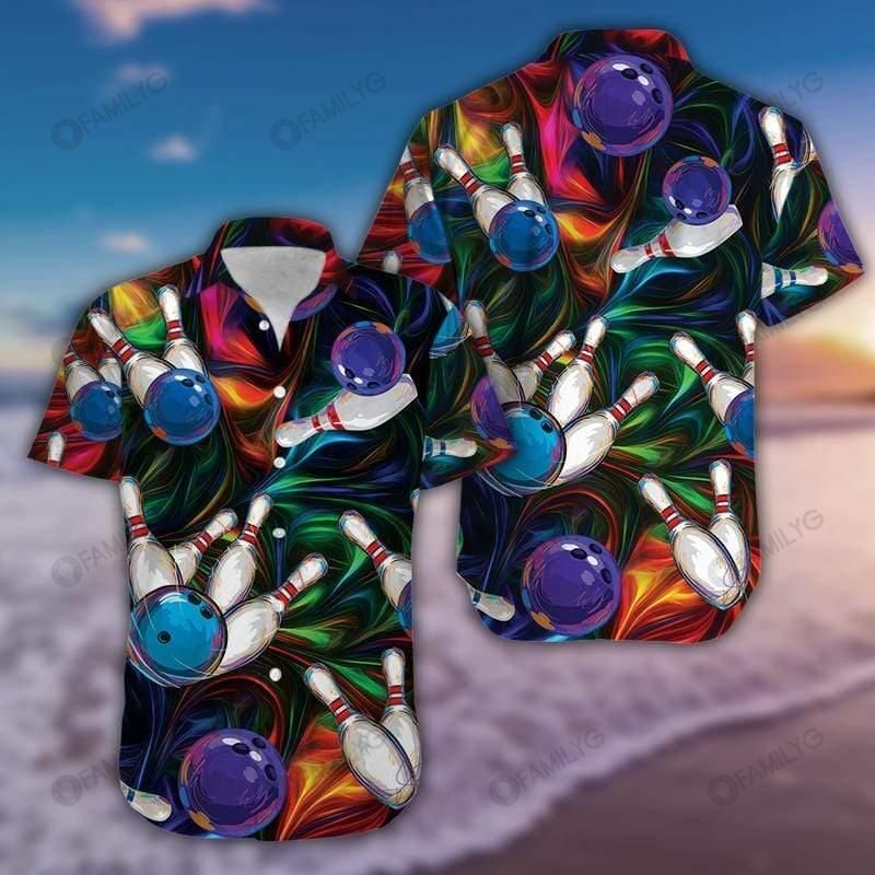 Unique Bowling Shirts – Amazing Colorful Light Bowling Hawaiian Shirt Summer Hawaiian For Men, Women, Couple