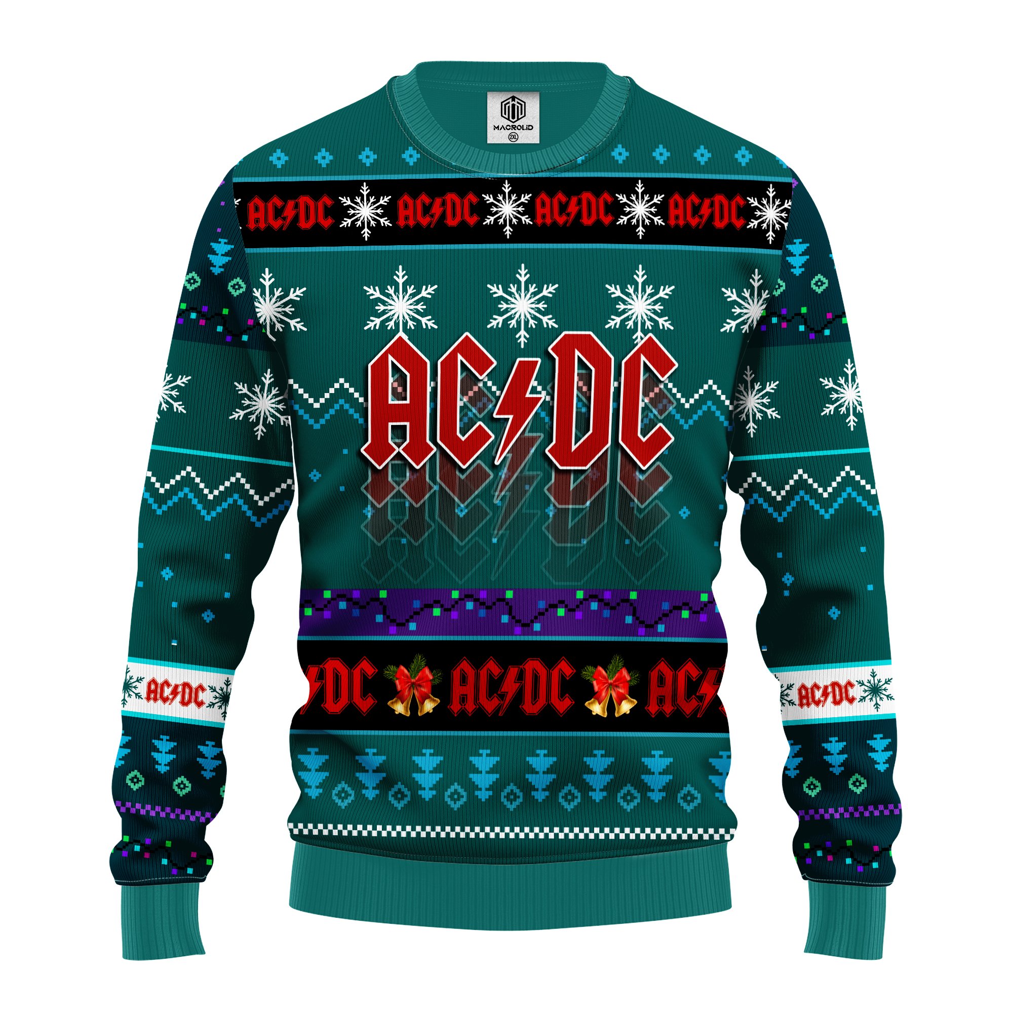 acdc ugly christmas sweater blue green – Amazing Gift idea – thanksgiving gift