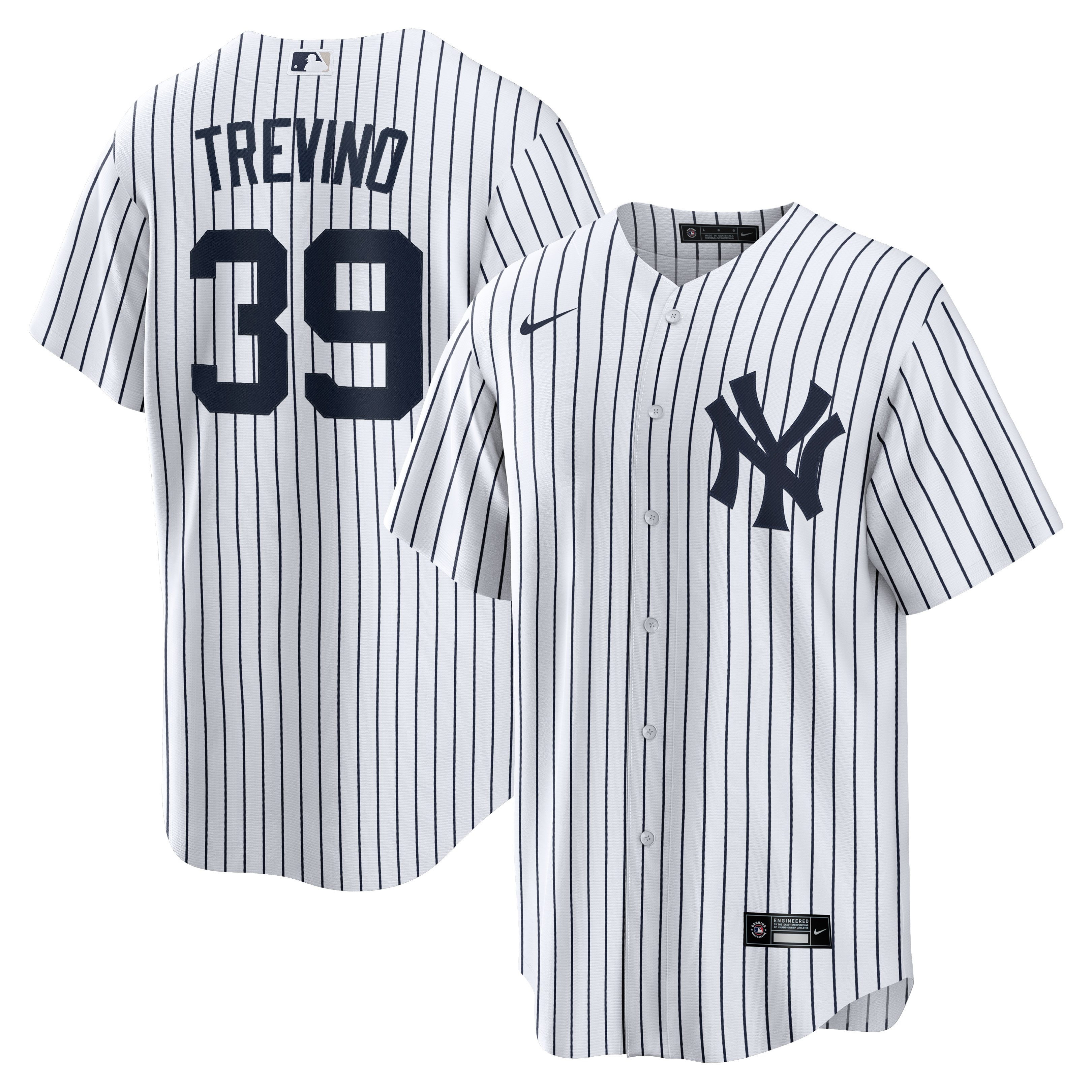 Jose Trevino New York Yankees Home Replica Player Jersey – White