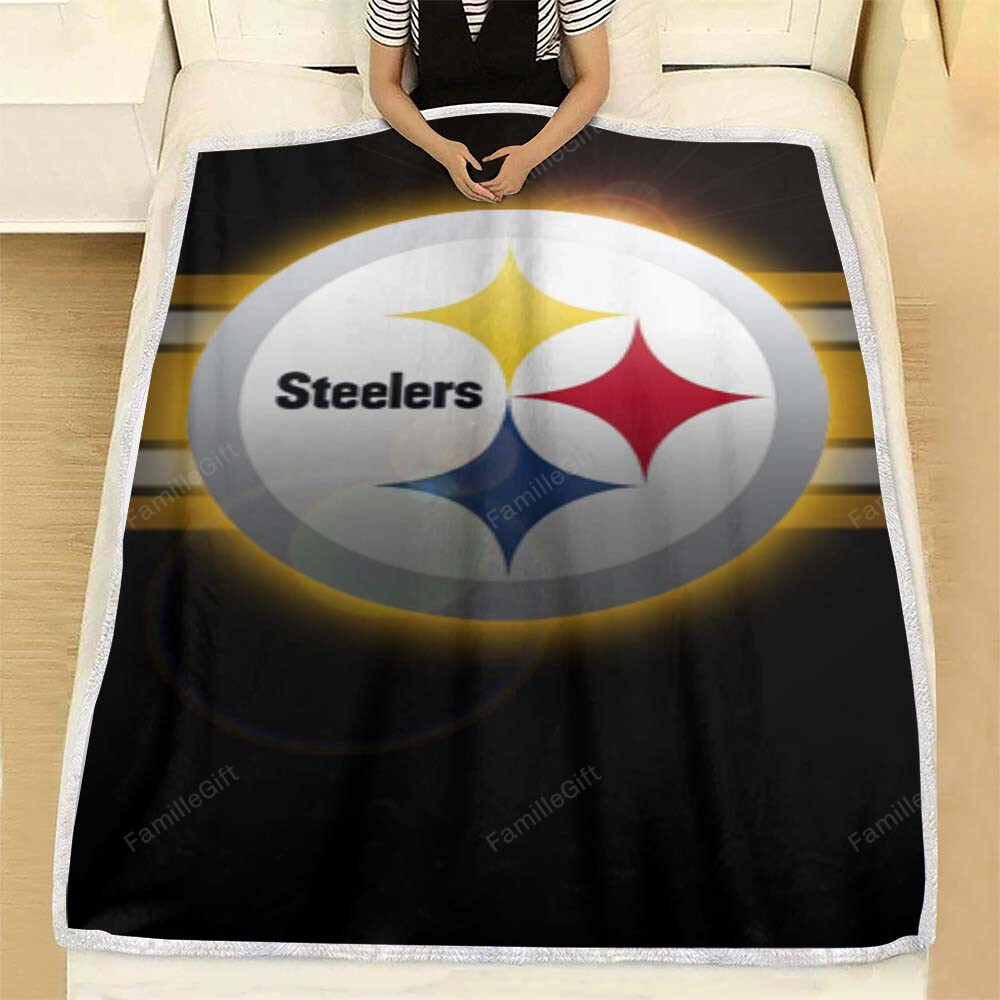 Steelers Fleece Blanket - American Football Soft Blanket, Warm Blanket Fashion24Hs