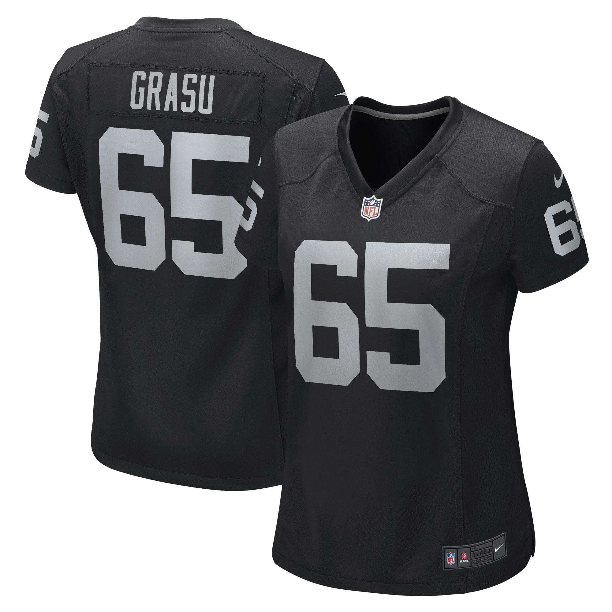 Women’s Las Vegas Raiders Hroniss Grasu Black Game Player Jersey