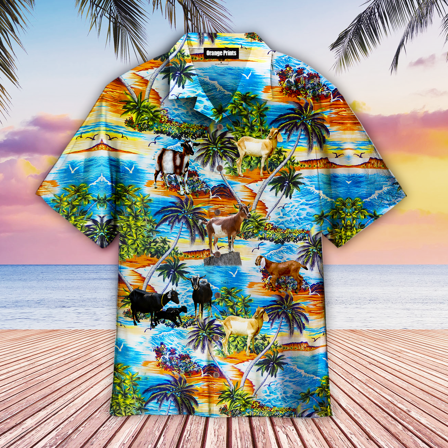 Goat On Beach Aloha Hawaii Shirts For Men Women Ha73541