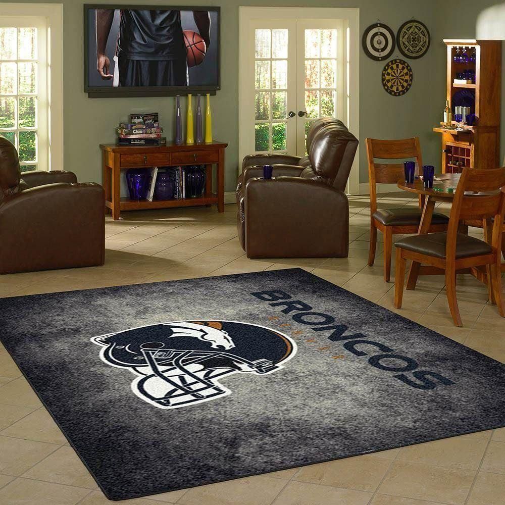 Denver Broncos rug, Football rug Floor Decor