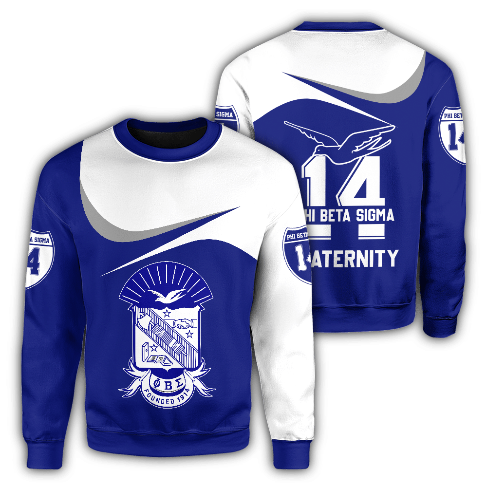 Wonder Print Shopsweatshirt – Phi Beta Sigma Curve Style Sweatshirt Lt10