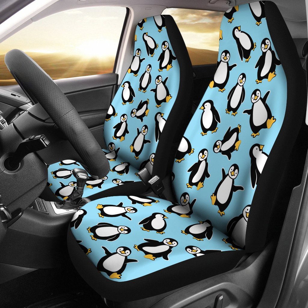 Penguin Happy Print Universal Fit Car Seat Covers