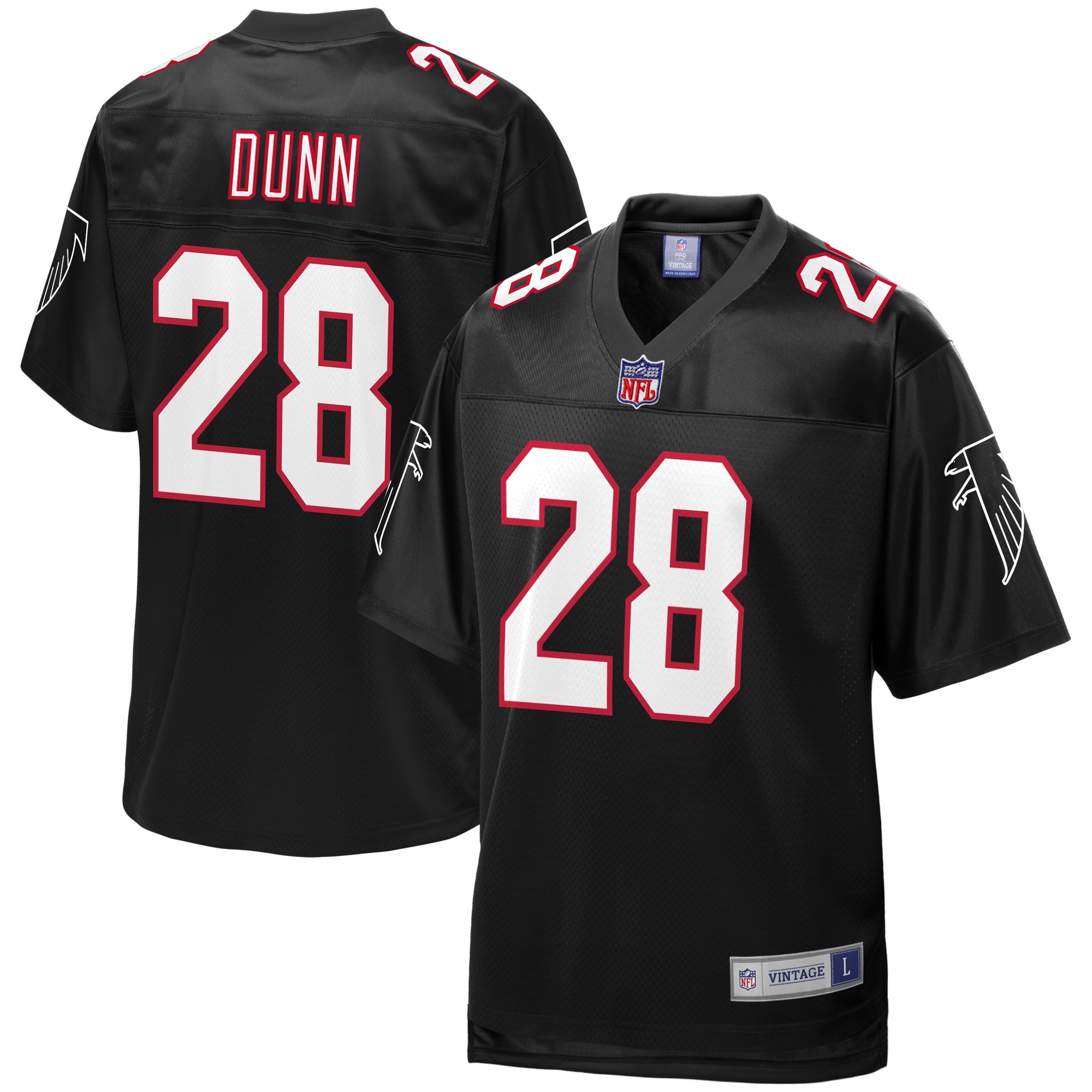 Warrick Dunn Atlanta Falcons NFL Pro Line Retired Player Jersey – Black NFL