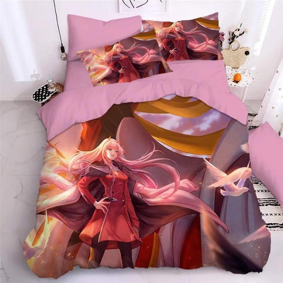 Bed Sheets Blanket Anime DARLING in the FRANXX ZERO TWO Double-bed Coverlets #22 