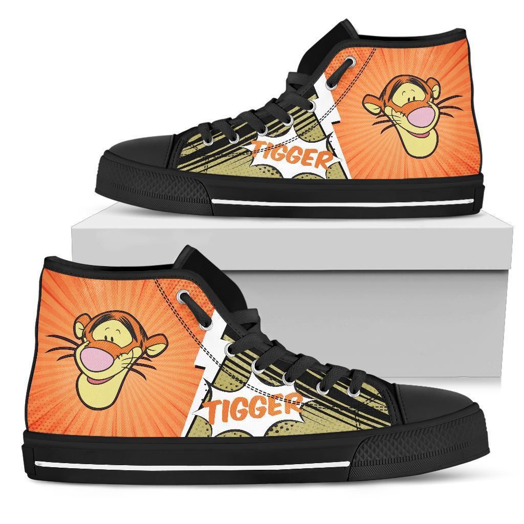 Tigger Sneakers Winnie The Pooh Friend High Top Shoes Fan High Top Shoes VA95