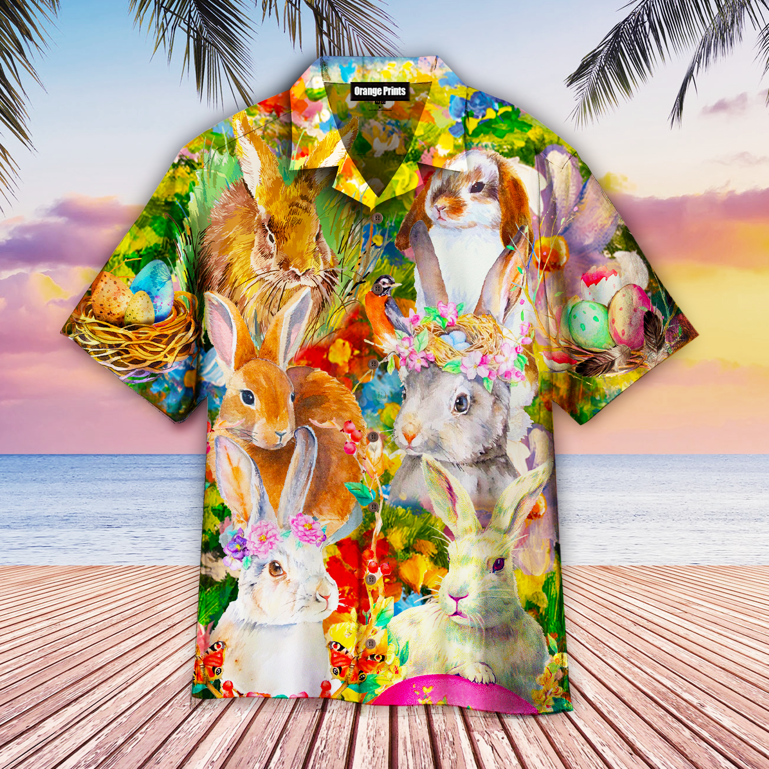 Funny Easter Day Bunny Hawaii Shirt For Men Women Ha2548