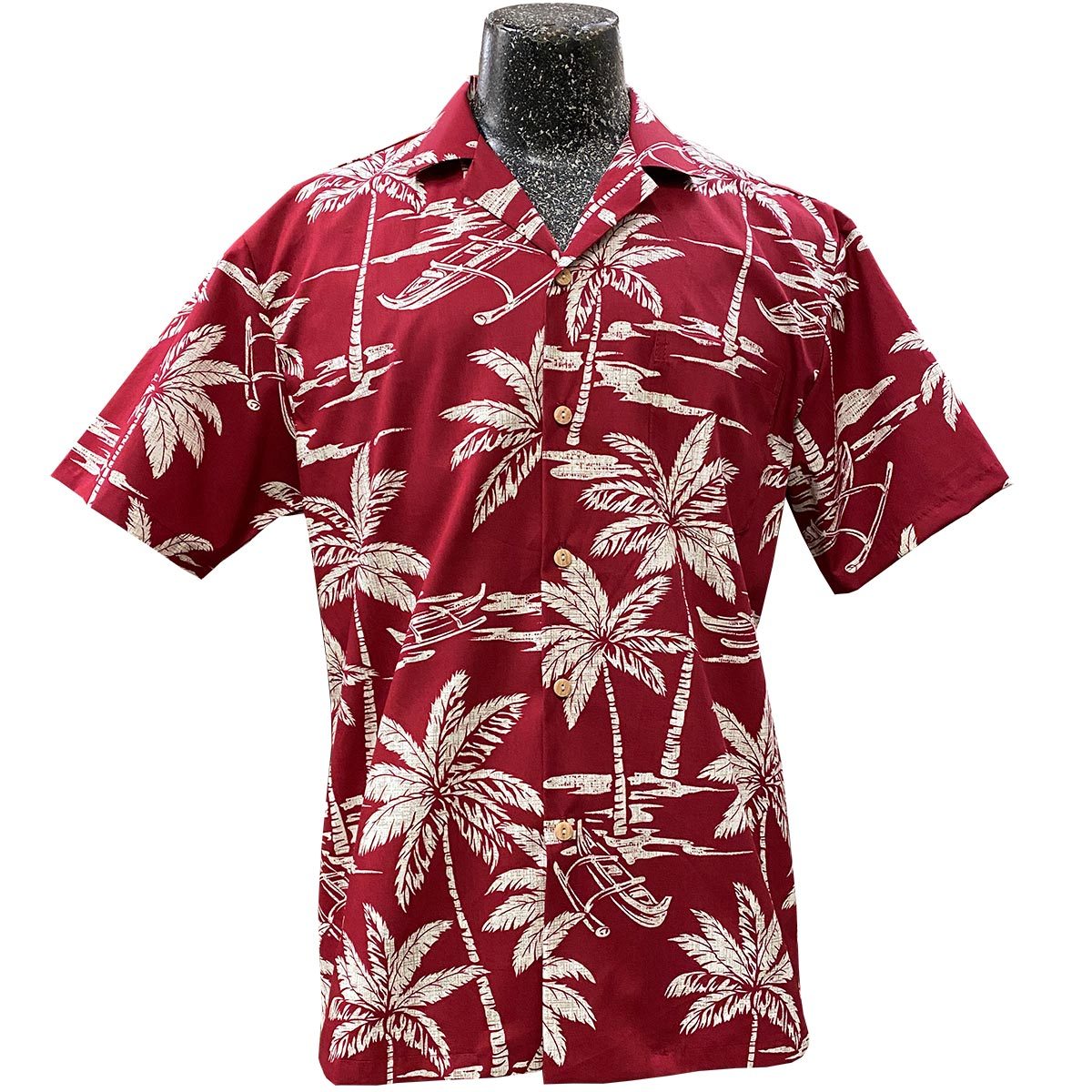 Palm Tree Canoe Redhawaiian Shirt Made In Summer Beach Shirts Ha84327