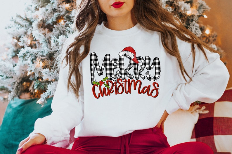 Merry Christmas Sweatshirt 2D Crewneck Sweatshirt All Over Print Sweatshirt For Women Sweatshirt For Men Sws4451