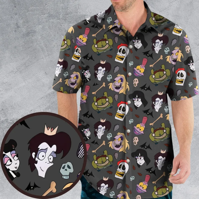 Beetlejuice Animated Hawaiian Shirt