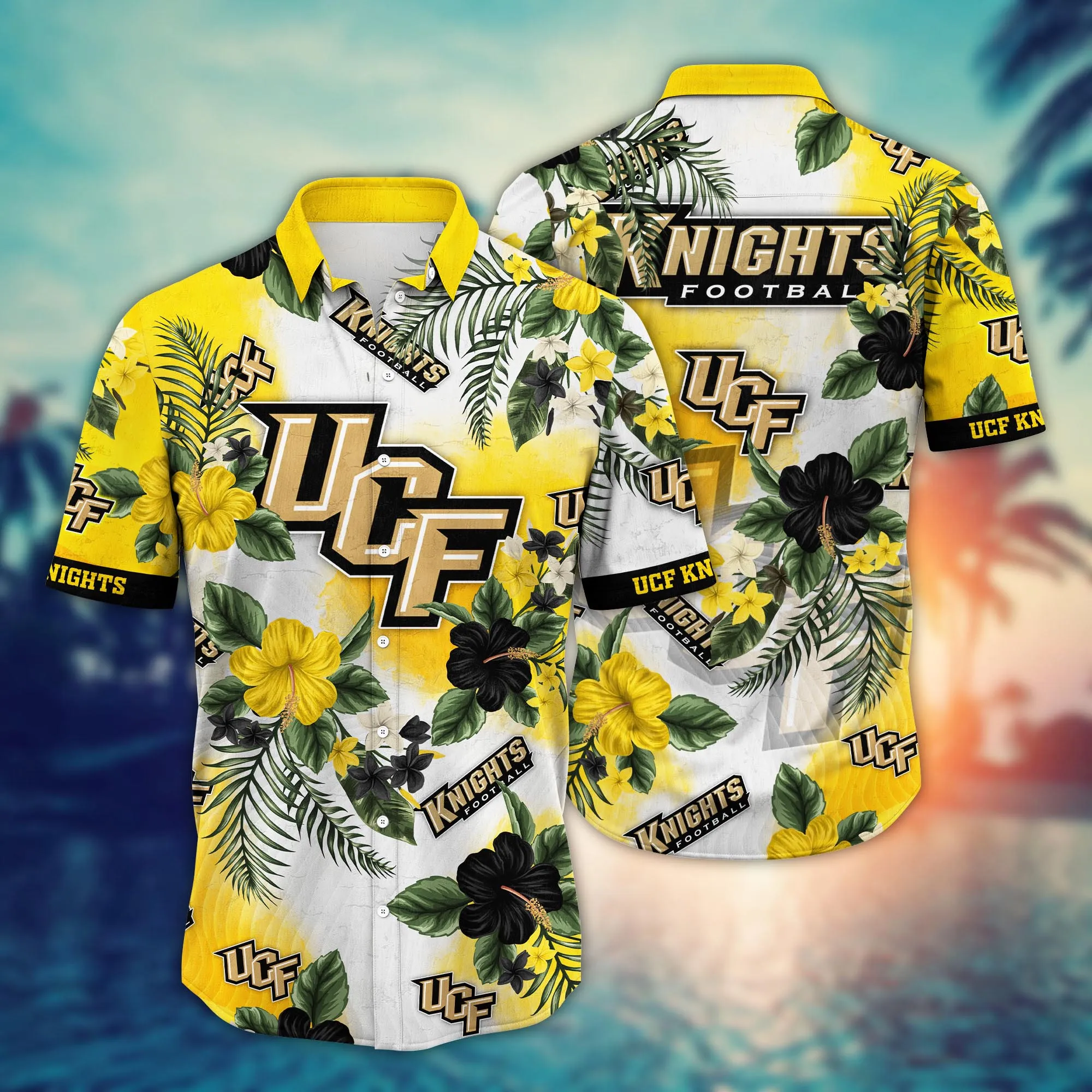 Ucf Knights NCCA Hawaiian Shirt Traveltime Aloha Shirt