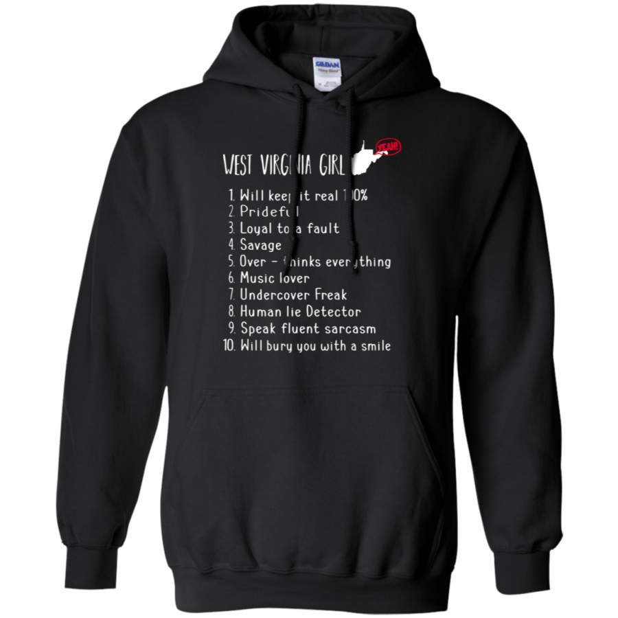 AGR West Virginia Girl Will Keep It Real What She Can Do Hoodie