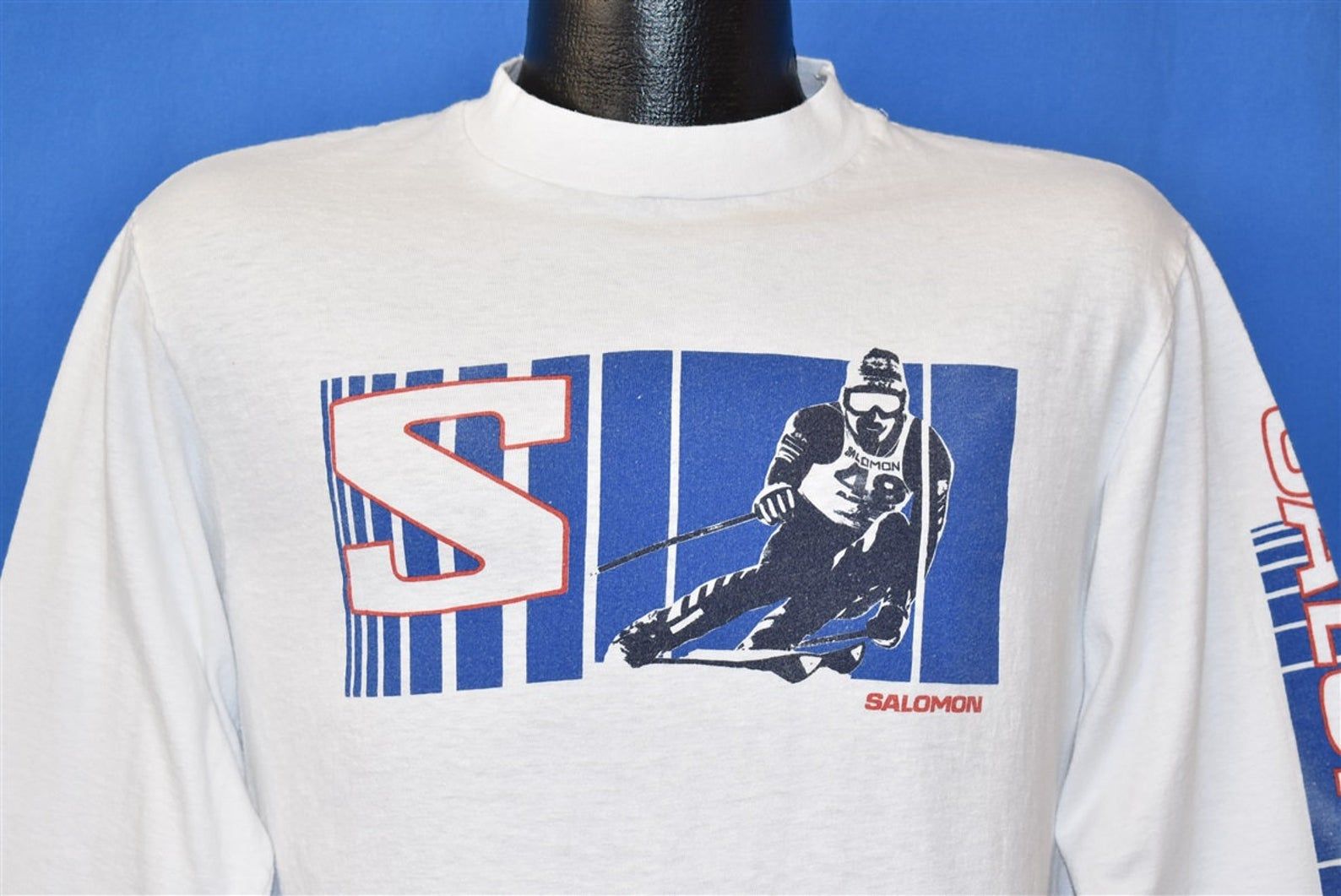 80S Ski Salomon Downhill Skiing T-Shirt Vintage Tee