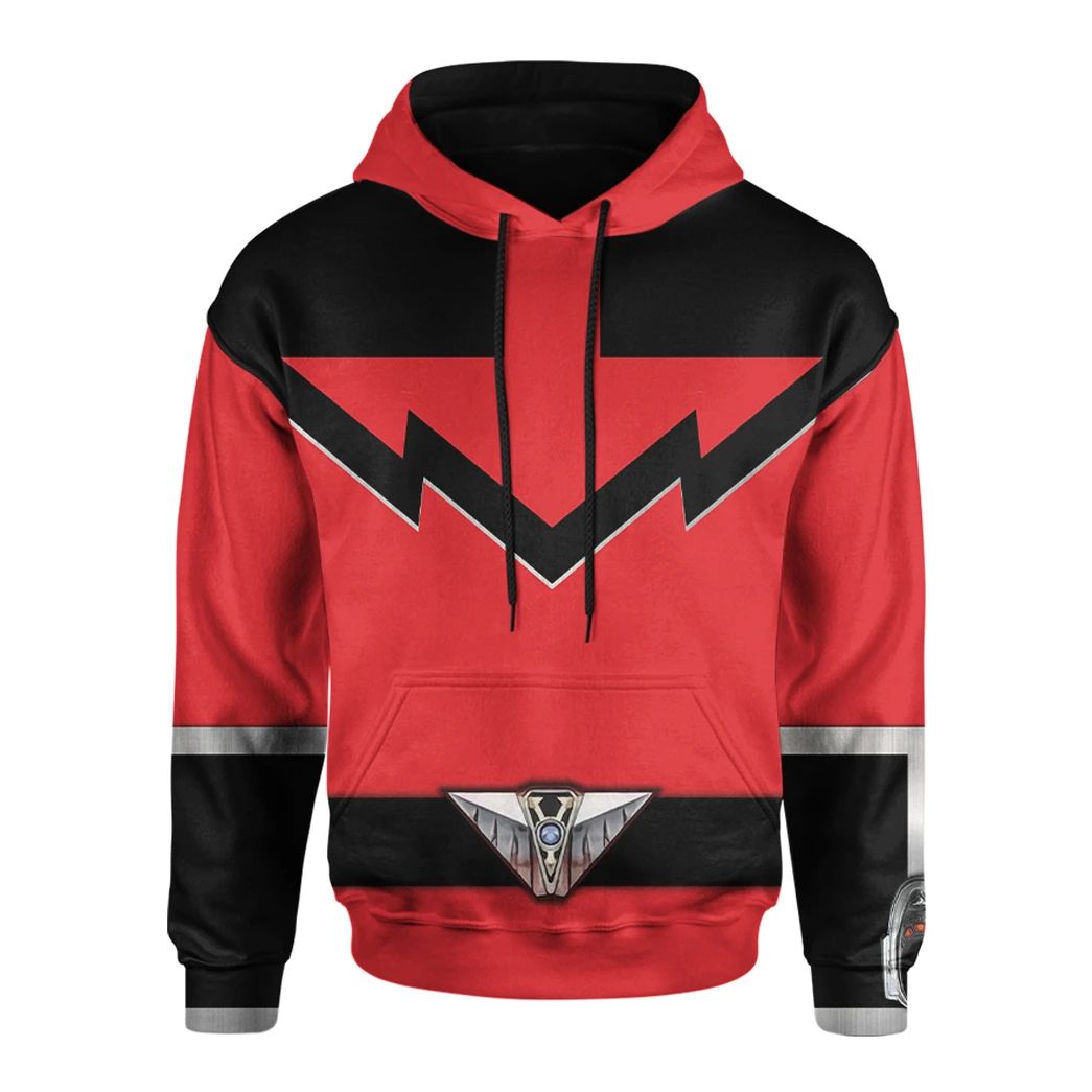 Alohazing 3D Power Rangers Time Force Quantum Ranger Custom Hoodie