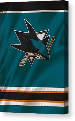 18 San Jose Sharks Joe Hamilton Canvas Print