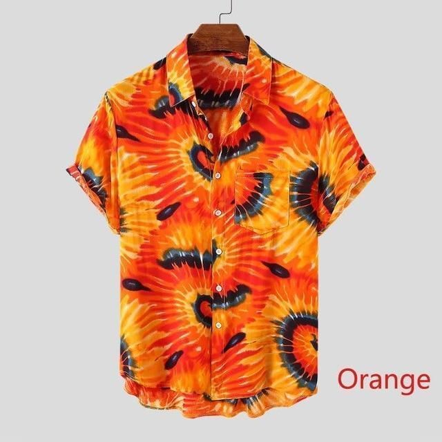 Get Now Summer Men Hawaii Shirt Tie Dye Apparel Hippie Soul T Ha104372