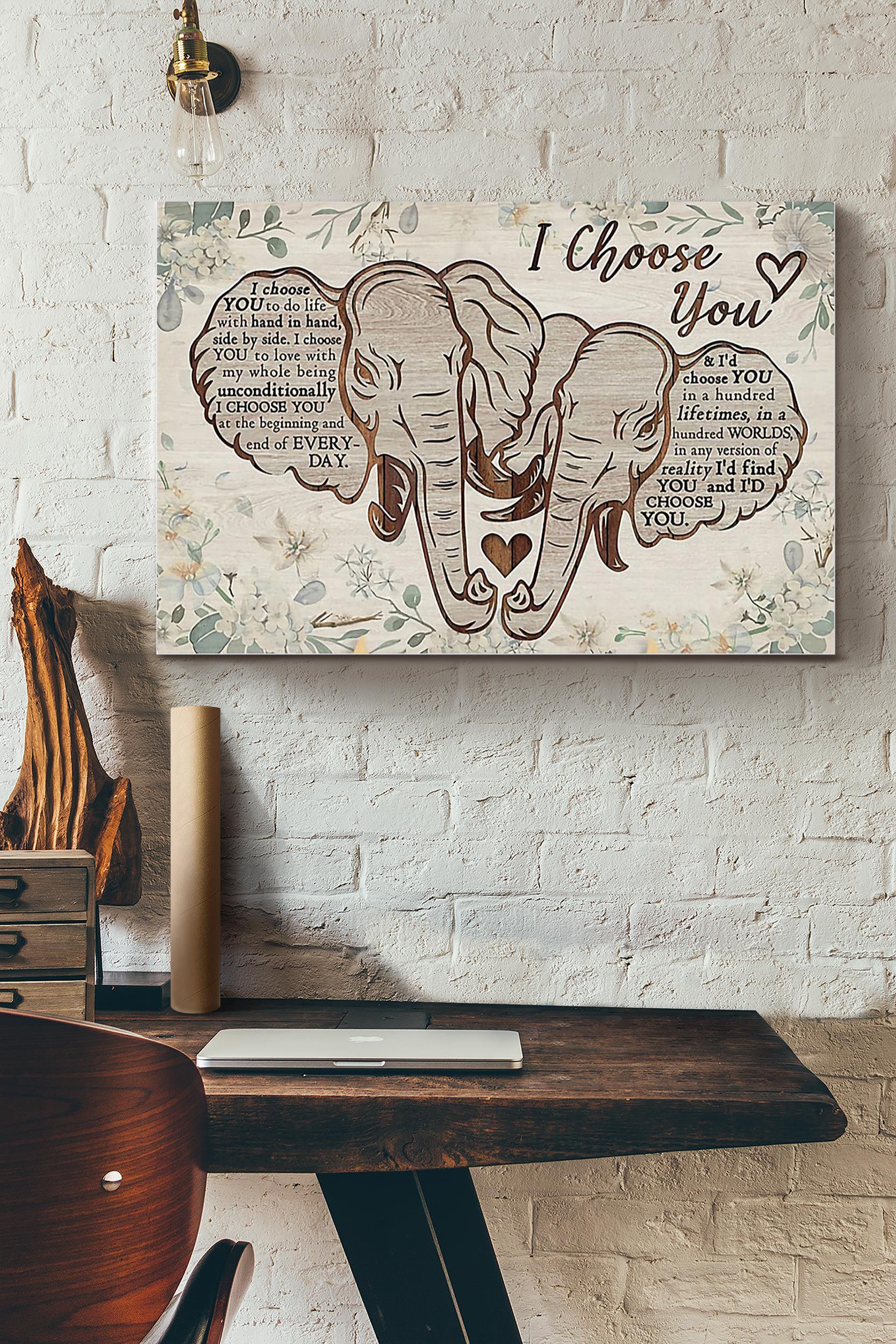 Elephants I Choose You (Unframed) Poster