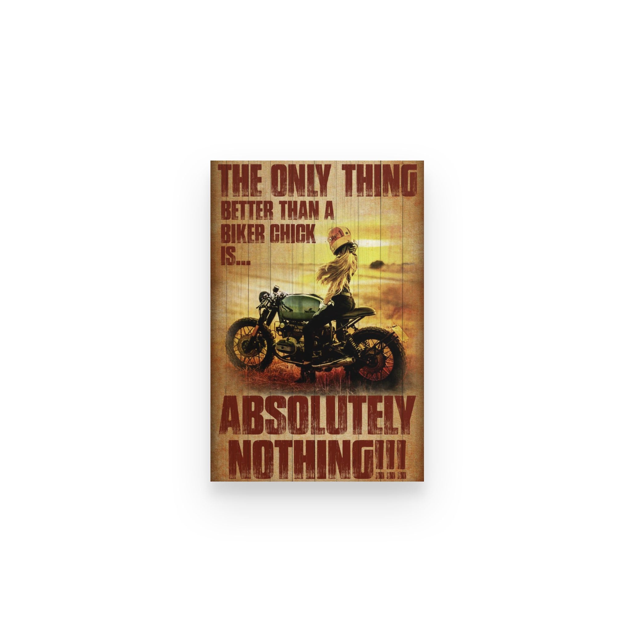 Biker Only Thing Better Than Biker Chick Nothing – Poster