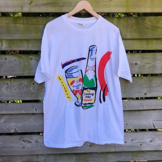 Vintage Kronenbourg Beer Shirt Single Stitched Shirt