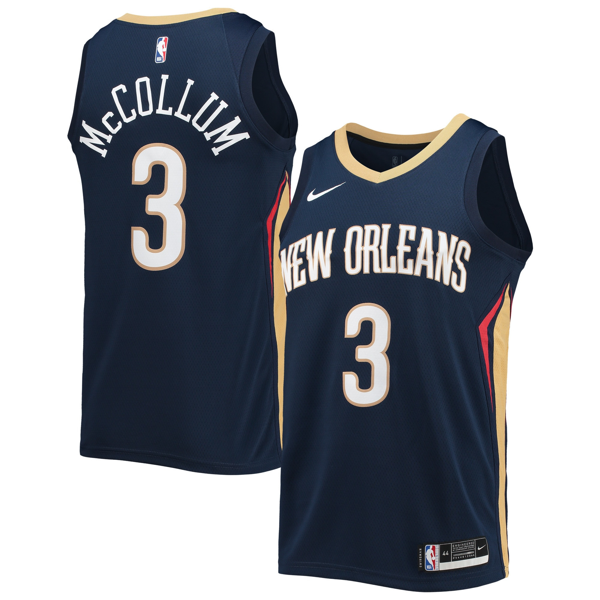 C.j. Mccollum New Orleans Pelicans 2021/22 Swingman Jersey – Icon Edition – Navy NBA