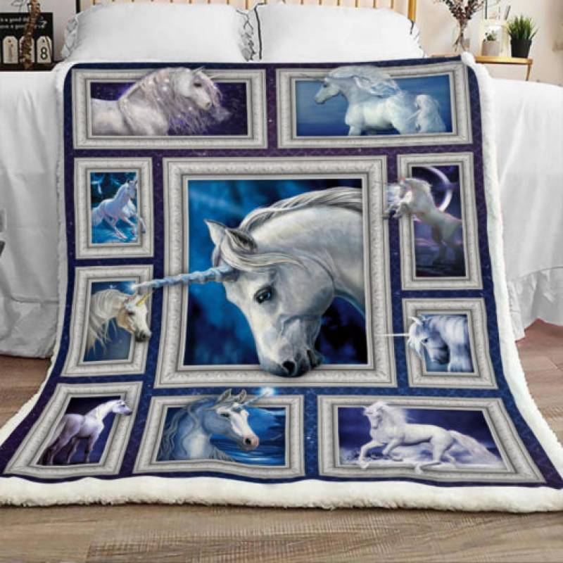 Unicorn Sherpa Blanket JR1001 82O33