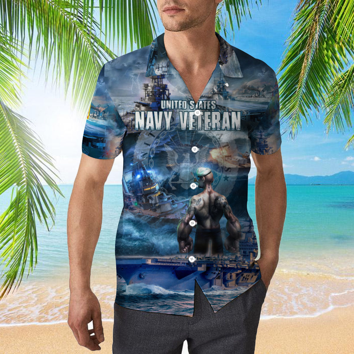 Us Navy Veteran Hawaiian Shirt – For Men And Women