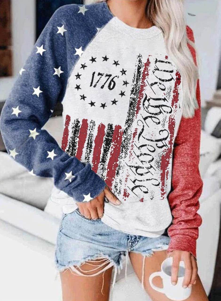 We The People Patchwork Sweatshirt