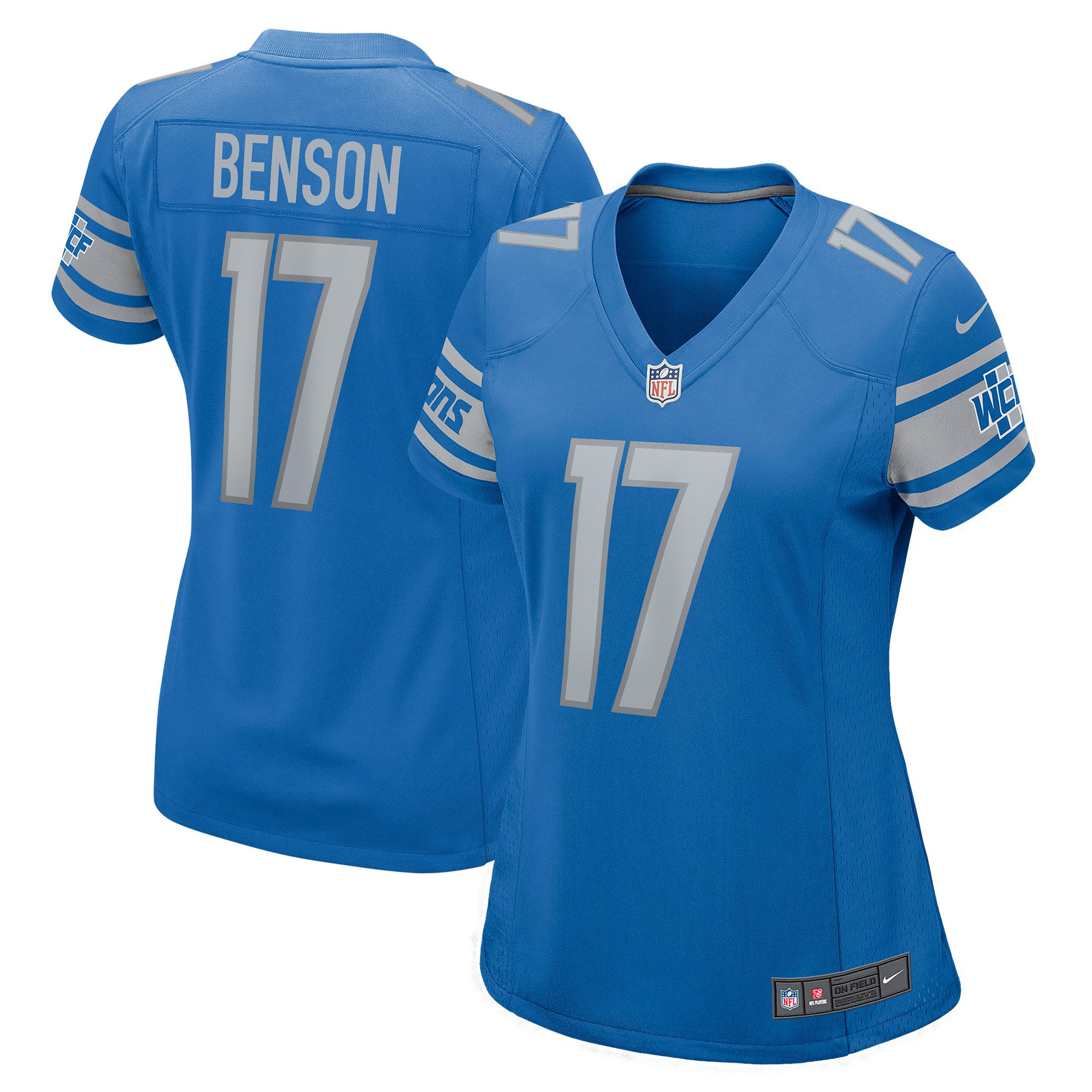 Trinity Benson Detroit Lions Womens Game Jersey – Blue NFL